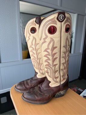 Tony Lama Leather Bucharoo Western Boots